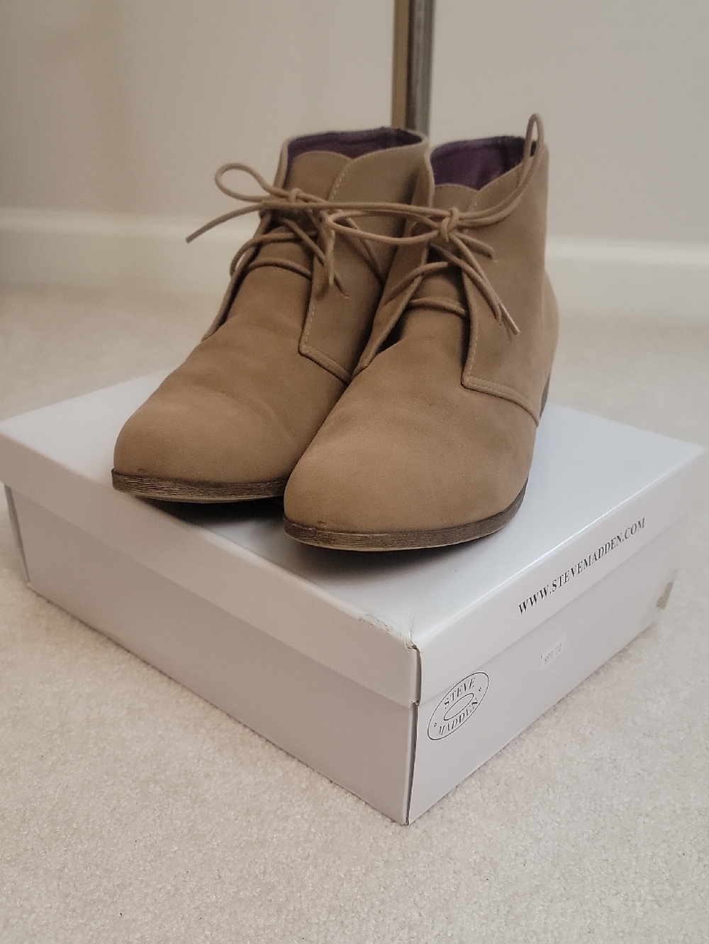 Madden Girl tan booties
